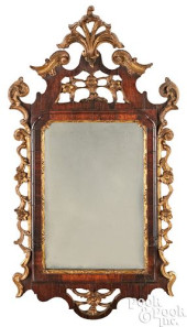 GEORGE II LOOKING GLASS, MID 1