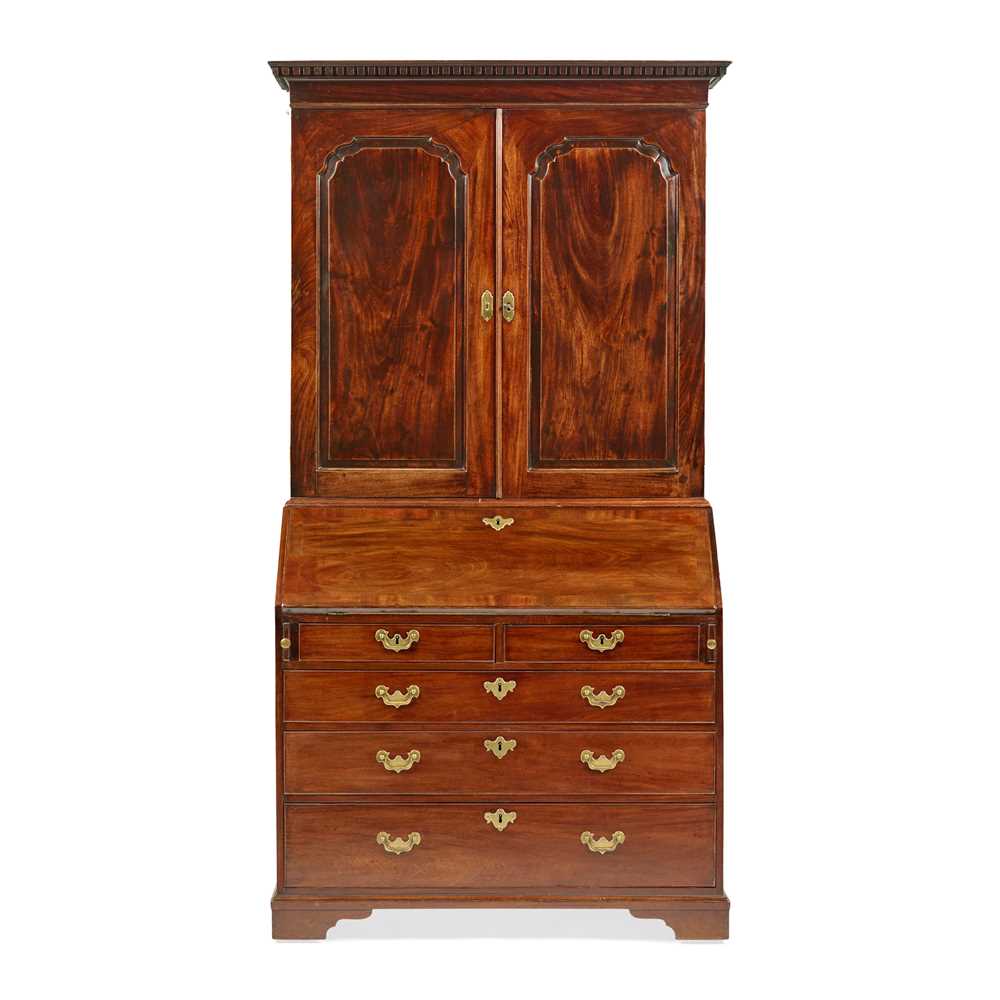 GEORGE II MAHOGANY BUREAU