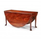 GEORGE II MAHOGANY DROP-LEAF D