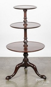 GEORGE II MAHOGANY DUMBWAITER,
