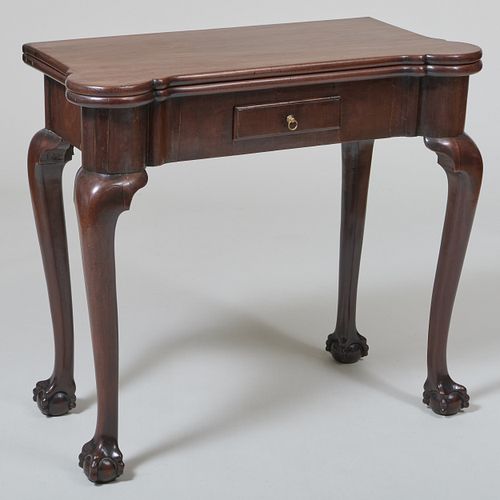 GEORGE II MAHOGANY FOLD OVER