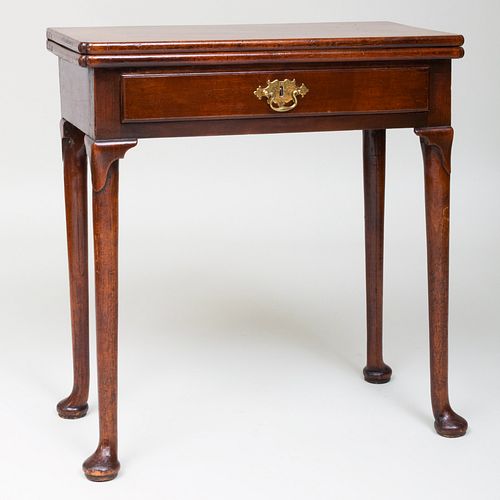 GEORGE II MAHOGANY FOLD OVER