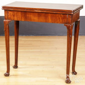 GEORGE II MAHOGANY GAMES TABLE
