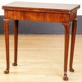 GEORGE II MAHOGANY GAMES TABLE