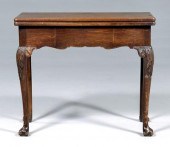 George II mahogany games table