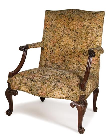 George II Mahogany Library Armchair