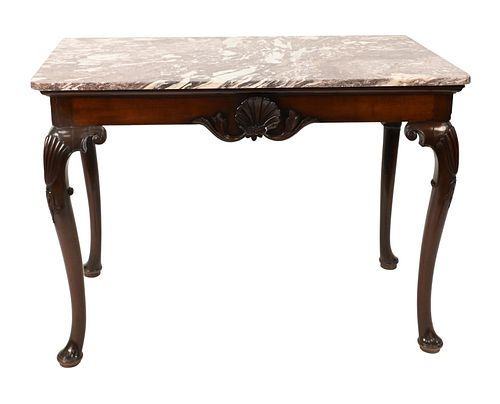 GEORGE II MAHOGANY PIER TABLE,