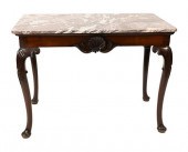 GEORGE II MAHOGANY PIER TABLE,