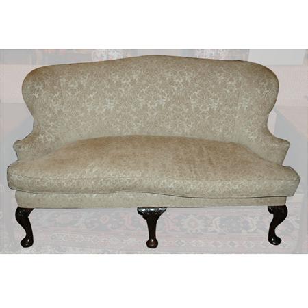 George II Mahogany Settee 	 