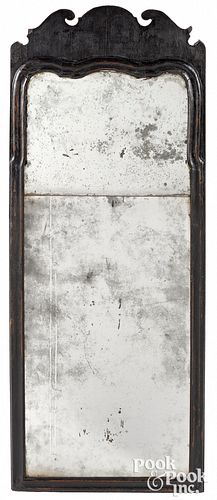GEORGE II PAINTED LOOKING GLASS,