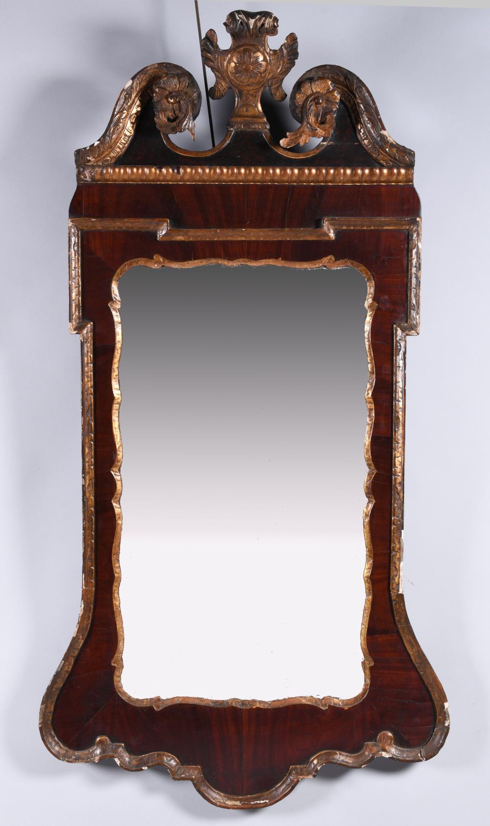 GEORGE II PARCEL-GILT MAHOGANY