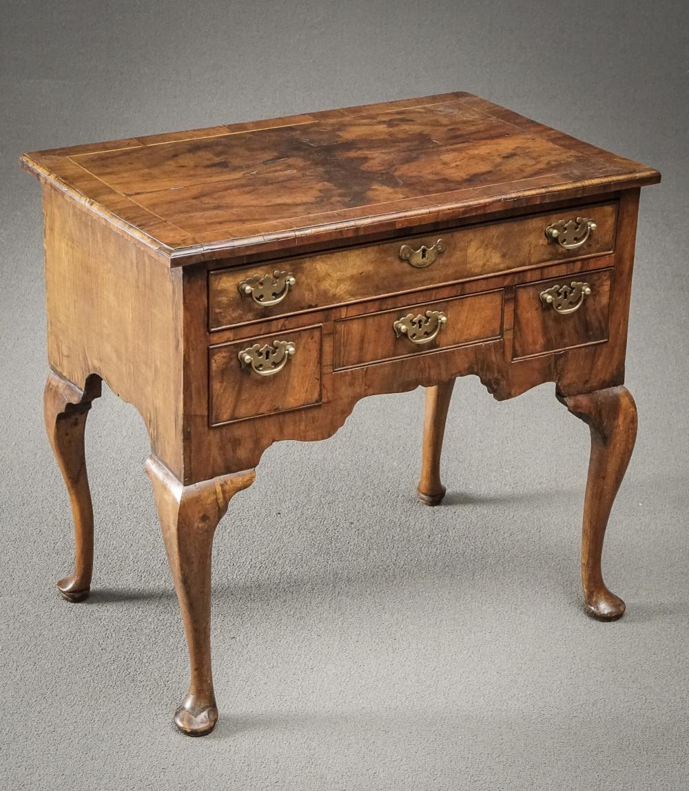 GEORGE II SATINWOOD INLAID WALNUT