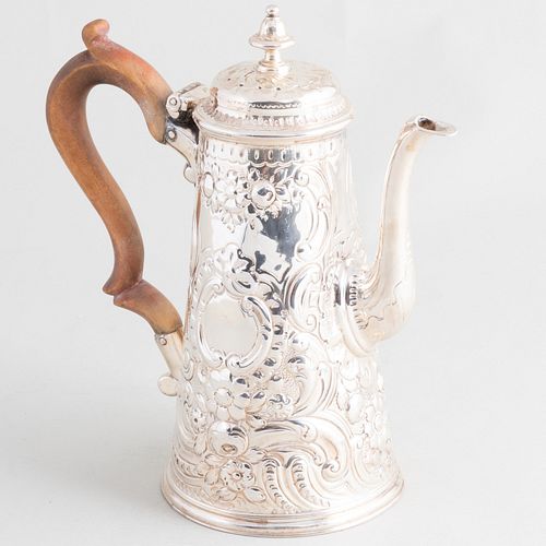 GEORGE II SILVER COFFEE POTMark