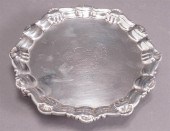 GEORGE II SILVER SALVER, LONDO