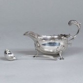 GEORGE II SILVER SAUCE BOAT AN
