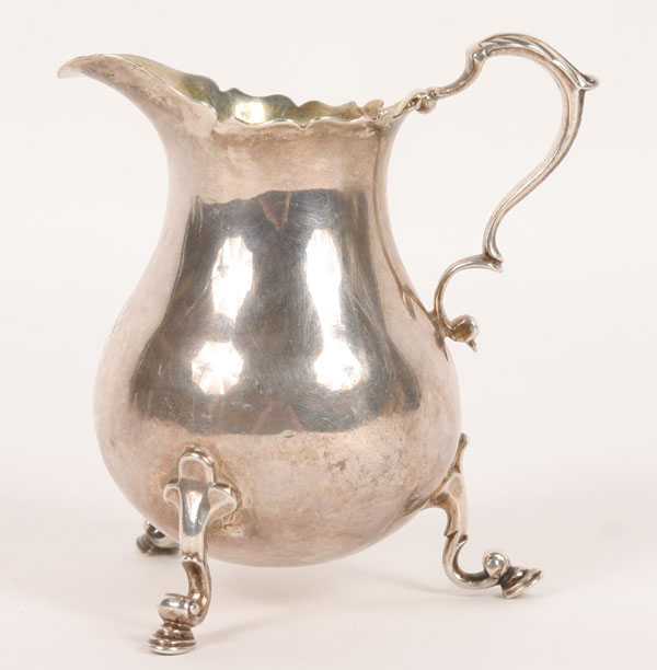 George II sterling silver creamer