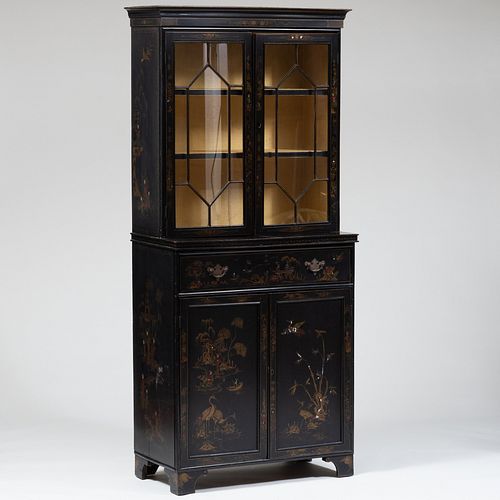 GEORGE II STYLE BLACK JAPANNED