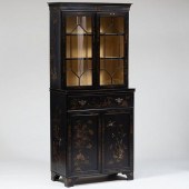 GEORGE II STYLE BLACK JAPANNED