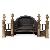 GEORGE II STYLE BRASS AND CAST