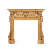 GEORGE II STYLE CARVED AND PAI
