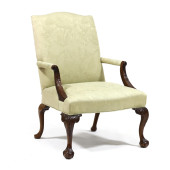 GEORGE II STYLE CARVED MAHOGAN