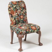GEORGE II STYLE CARVED MAHOGAN