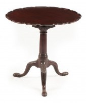 GEORGE II-STYLE CARVED MAHOGAN