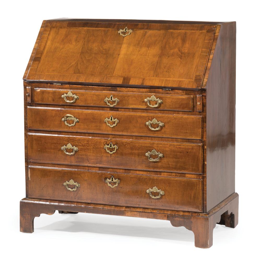 GEORGE II-STYLE INLAID WALNUT