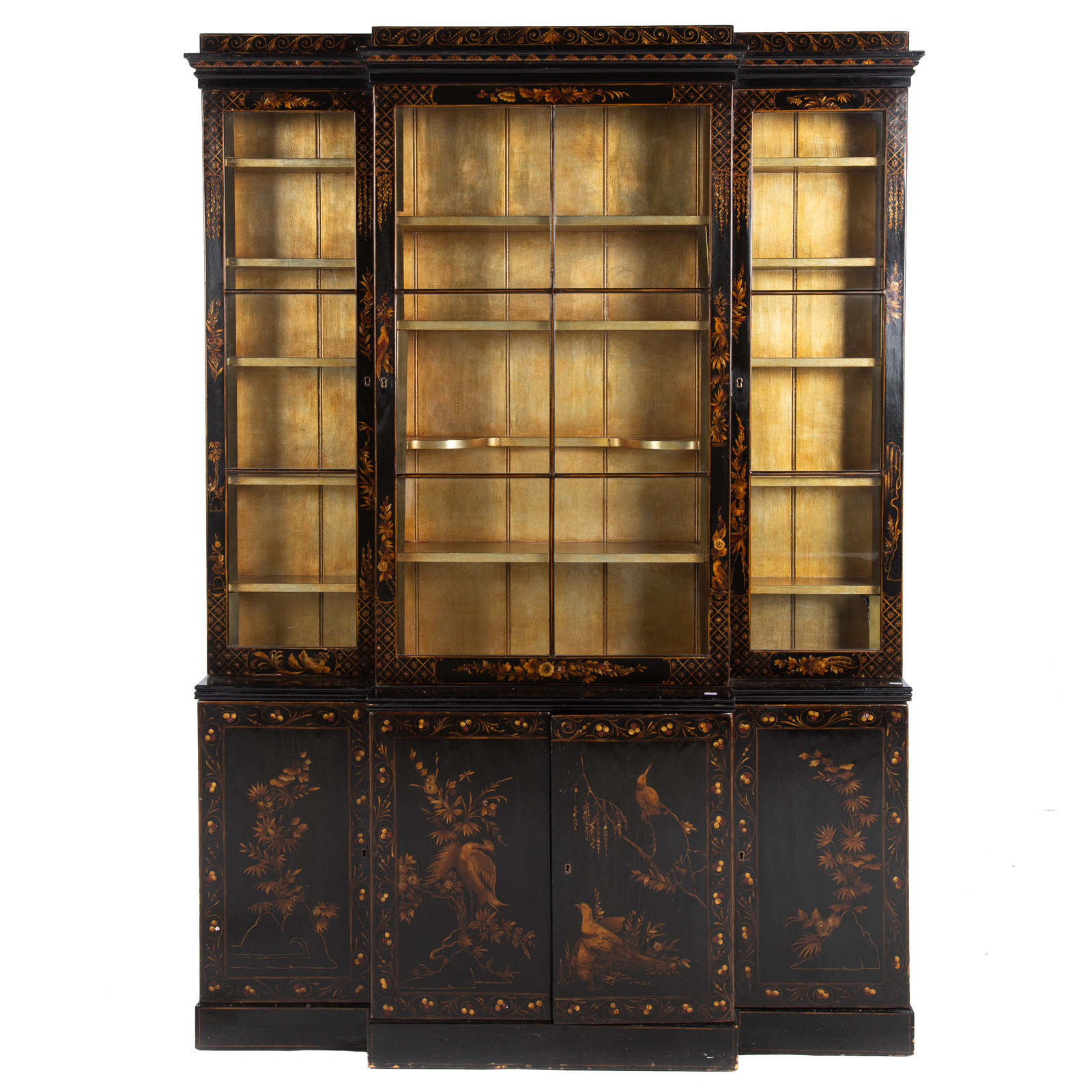 GEORGE II STYLE JAPANNED CHINA