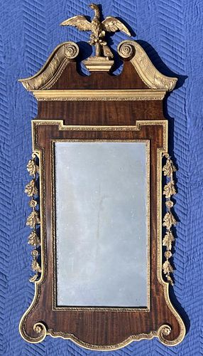 GEORGE II STYLE MAHOGANY & GILT