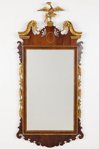 GEORGE II STYLE MAHOGANY AND PARCEL