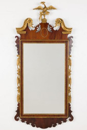 GEORGE II STYLE MAHOGANY AND P