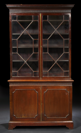 George II-Style Mahogany Bookcase,