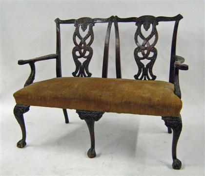 George II style mahogany carved