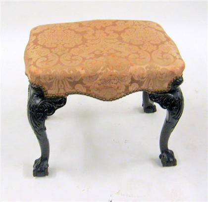 George II style mahogany footstool