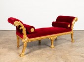 GEORGE II-STYLE VELVET UPHOLST
