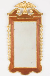 GEORGE II STYLE WALNUT AND GIL
