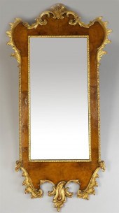 GEORGE II STYLE WALNUT BURLWOO