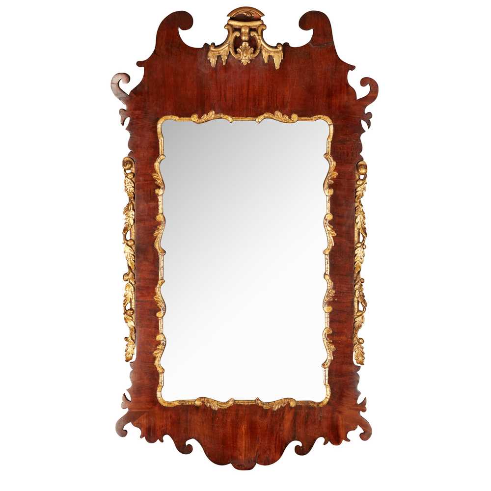 GEORGE II WALNUT AND PARCEL GILT