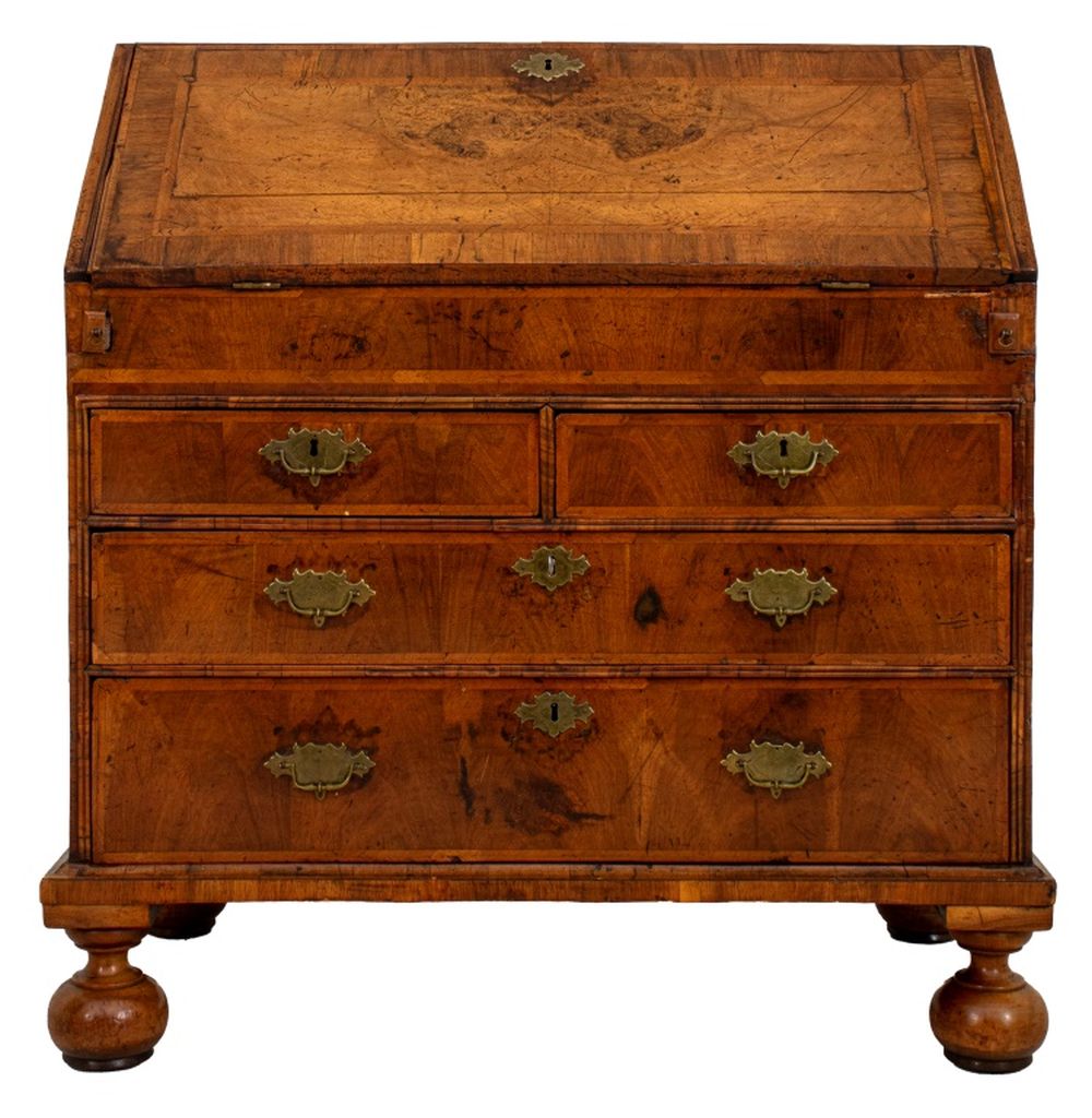 GEORGE II WALNUT FALL FRONT DESK