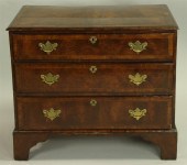GEORGE II WALNUT INLAID CHEST
