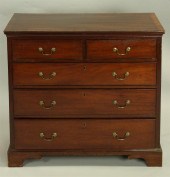 GEORGE II WALNUT INLAID CHEST