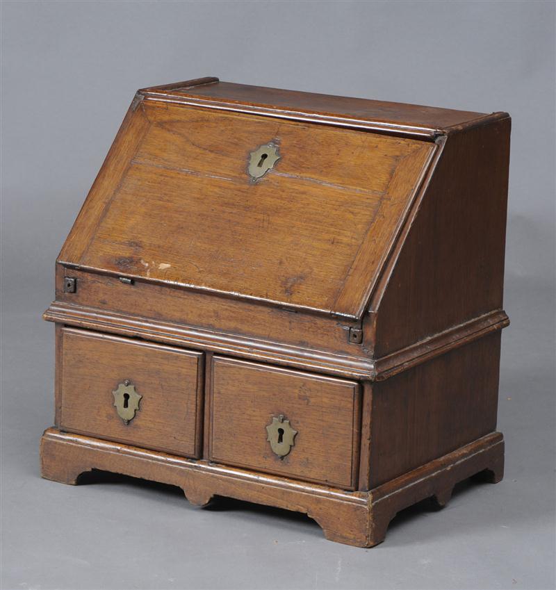 GEORGE II WALNUT MINIATURE SLANT
