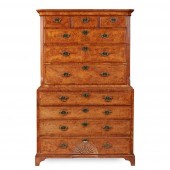 GEORGE II WALNUT SECRETAIRE CH