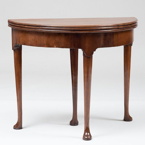 GEORGE II WALNUT TRIPLE-TOP