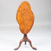 GEORGE II YEWWOOD AND WALNUT T