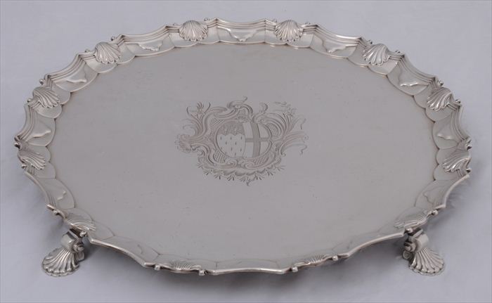 GEORGE III ARMORIAL SILVER LARGE