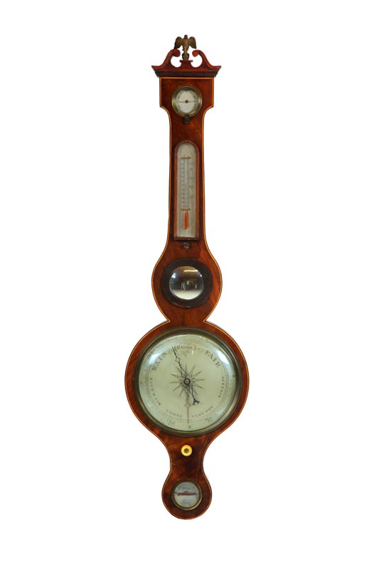 GEORGE III BAROMETER.  Illegibly