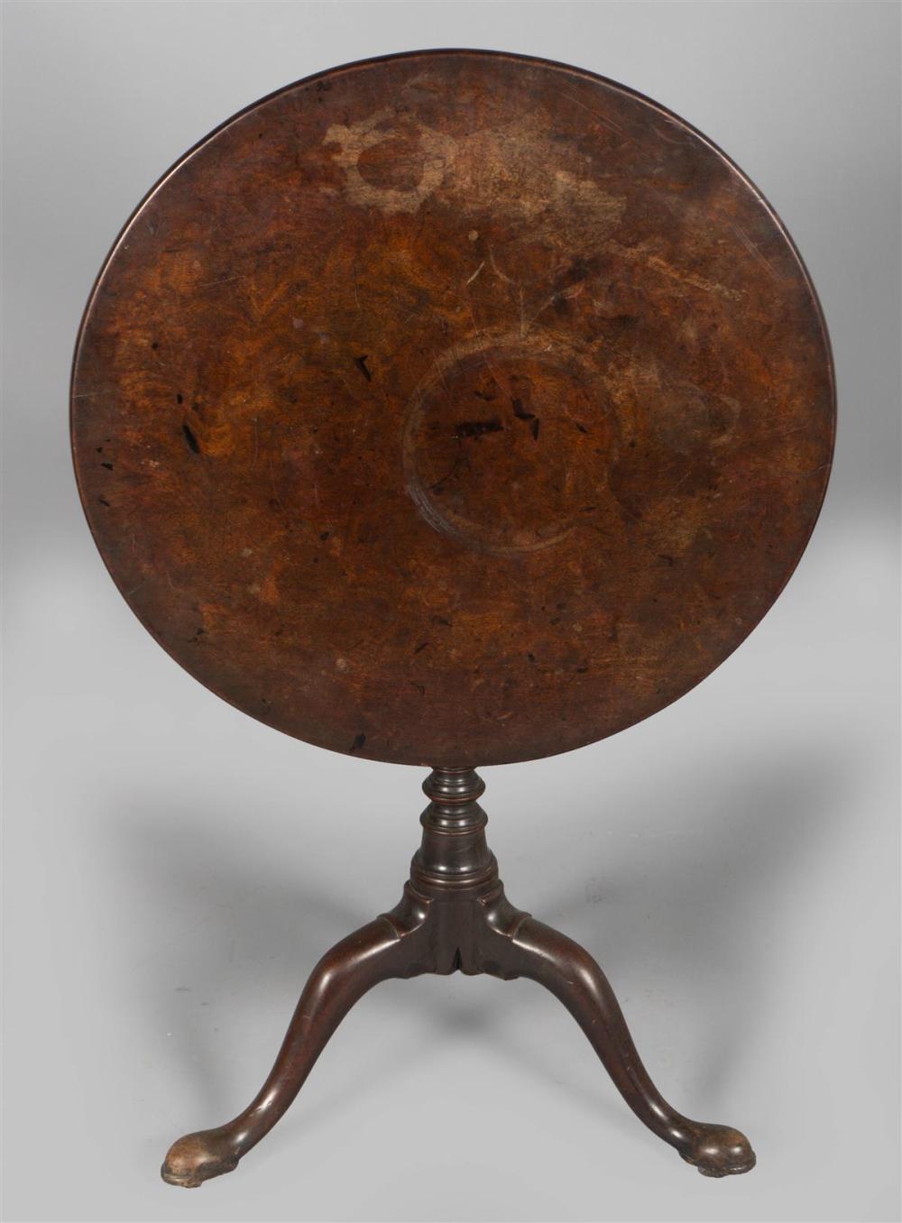 GEORGE III BIRDCAGE TILT TOP