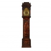 GEORGE III BLACK JAPANNED LONG